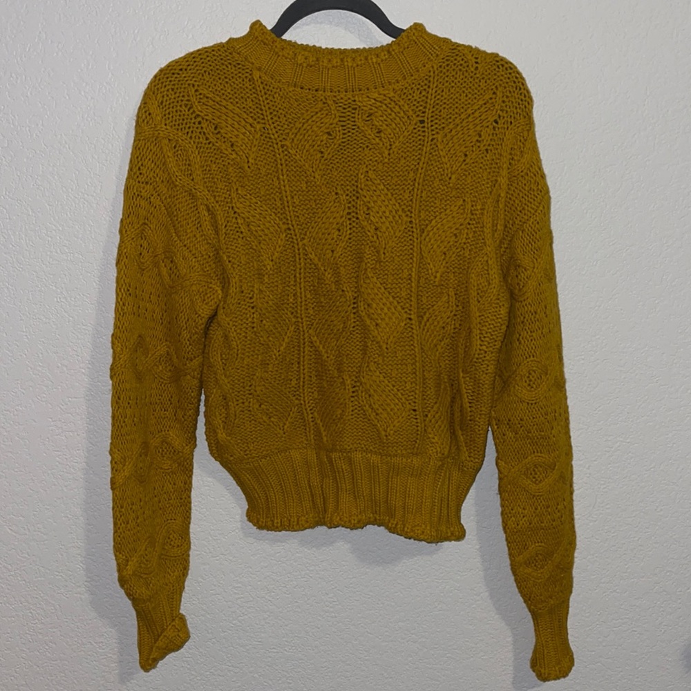 Chunky, knitted sweater